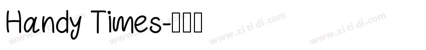Handy Times字体转换